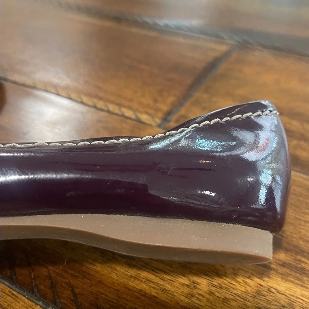 Martin + Osa purple plum patent leather ballet flats size 6